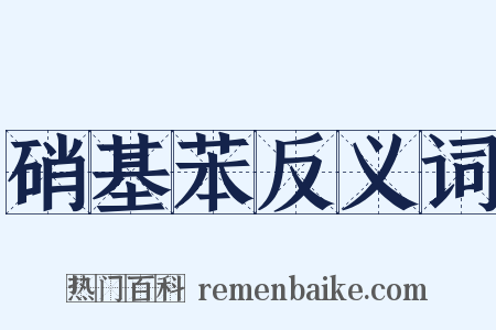 硝基苯反义词是什么意思的图片